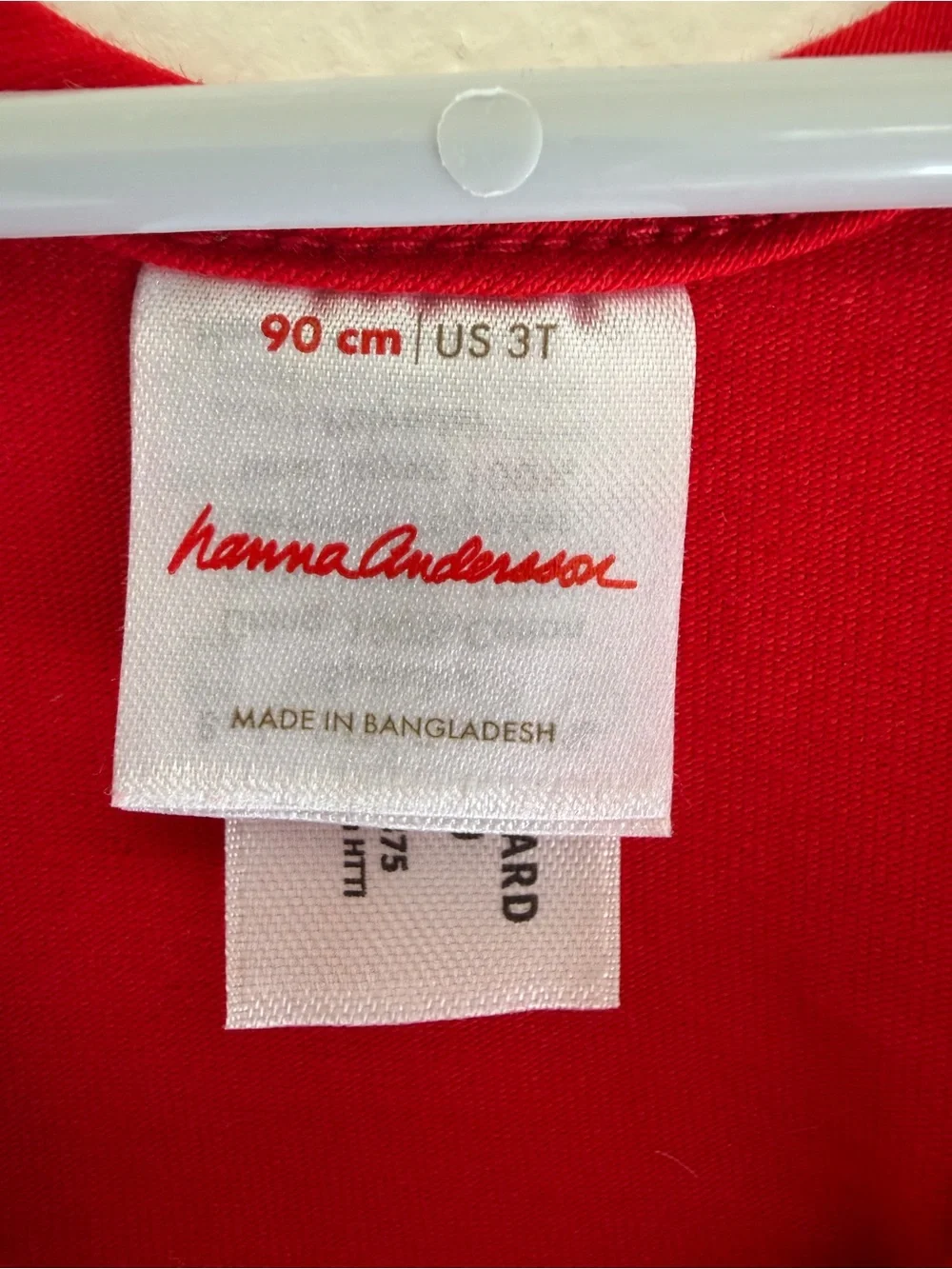 Hanna Andersson Red Long Sleeve Shimmer Tulle Dress